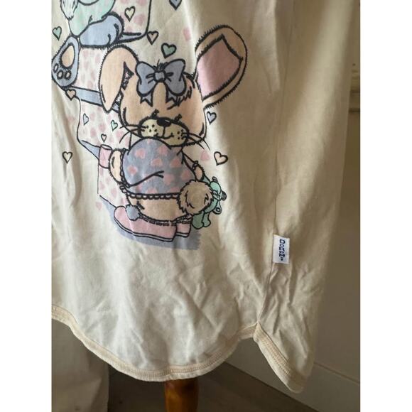 DoReMi Vintage 90s Women’s Medium Cartoon Bunny Nightgown Pajamas - Picture 3 of 5